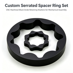 Custom CNC Machined Drivetrain Part Internal and External Splines Curvilinear Flange Coupling Precision Splined Adapter - Product Image 1