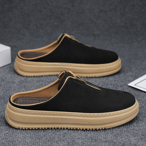 Chaussures décontractées pour hommes en EVA à semelle épaisse avec fermetures éclair, style claquettes, pour la course et la ville, à enfiler - Product Image 3