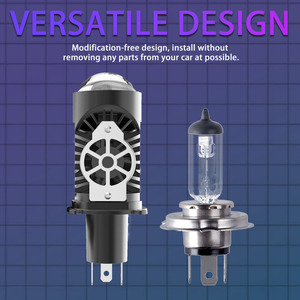 Faro LED per Auto RYD P40 H4 Hi/Lo a Doppio Filamento <span class=keywords><strong>HB2</strong></span> PX43t 9003, Proiettore Bi-Lente in Alluminio CNC CSP 10000LM 100W con Ventola - Product Image 3