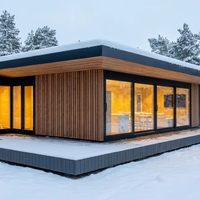 Maison modulaire certifiée CE, style scandinave, à ossature en acier, préfabriquée, écoénergétique, pour climat froid
