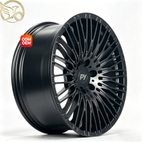 Jantes tout-terrain sur mesure à faible MOQ, forgées par flux, 17, 18, 20 pouces, 6x139.7, 5x127, noir brillant fraisé pour Isuzu D-Max, MU-X, Mazda BT-50