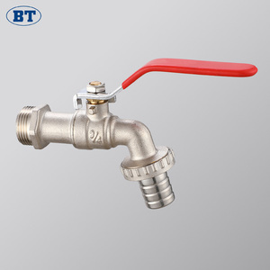 BOTE Robinets Bibcock en laiton durables Cartouche en céramique 1/2 et 3/4 tailles pour usage extérieur et tuyau d'arrosage Bibcocks en laiton - Product Image 1