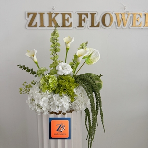 Fournitures pour bouquets, décoration de table d'allée de cérémonie de <span class=keywords><strong>mariage</strong></span>, arrangement floral jaune et rose, centre de table de <span class=keywords><strong>mariage</strong></span> en lys calla pour fête - Product Image 5