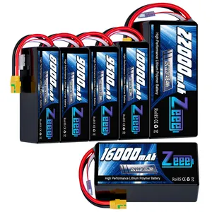 Zeee FPV 6s Bateria Lipo 8000/9000/9500/10000/16000/22000mah 6S bateria lipo 22.2V 100C FPV drone bateria para FPV