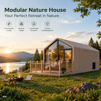 Maison côtière portable de 20 pieds, mini-maison préfabriquée modulaire, petite maison moderne pour la vie en plein air, chambre en bord de mer