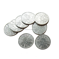 Jetons métalliques gravés de 25 mm, motif Statue de la Liberté, pour mini-jeux à griffes, distributeurs automatiques et machines de lavage de voitures, Ventes directes usine, Version anglaise
