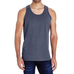 Custom Mens Tank Tops Soft Cotton Sleeveless T-Shirts Breathable Quick Dry Plain Solid Color Gym Wear for Fitness <b>Running</b> - Product Image 1