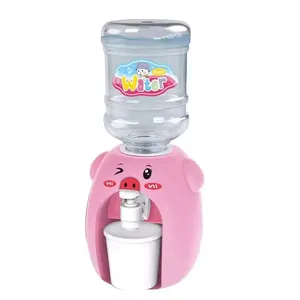 Vente chaude simulation amusant mini distributeur d'eau pour enfants jouets distributeur d'eau sur la vaisselle familiale