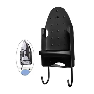 New 2 In 1 Household Laundry Room Bathroom Shelf Electric Iron Holder Rack Wall Mounted Ironing Board Hanger