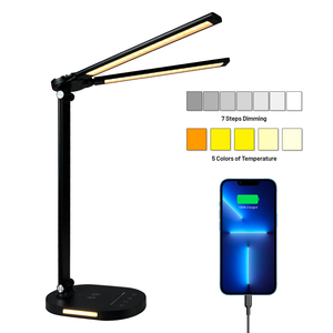 Đèn Led Để Bàn Bảo Vệ Mắt Đèn Bàn Cảm Ứng Hai Đầu Linh Hoạt Đèn Học Gấp Bàn Chăm Sóc Mắt Kiến Trúc Sư Văn Phòng - Product Image 2