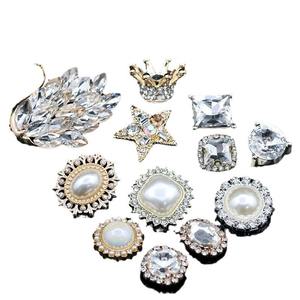 Nouvelle série <span class=keywords><strong>Elizabeth</strong></span> sabot chaussures accessoires bricolage verre strass chaussure breloques cygne Compatible croix décoration vêtement - Product Image 4