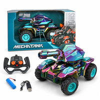 Camion RC tout-terrain Power Drive 4x4 avec double moteur, gros pneus, effet de lumière et pulvérisation, 2,4 GHz, jouet tout-terrain en gros