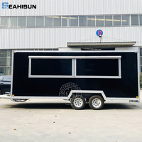 Camion de restauration mobile de 18 pieds entièrement équipé, conforme aux normes australiennes, pour snacks, hot-dogs et glaces