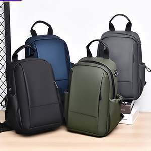 Best Selling Fashion Waterproof Motorcycle Chest <b>Bag</b> With USB Crossbody Sling <b>Bag</b> <b>Sports</b> Belt <b>Bag</b> for <b>Men</b> - Product Image 2