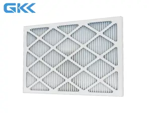 공장 도매 골판지 프레임 주름진 용광로 필터 20x20x1 인치 HVAC 시스템 MERV 8 에어 필터 용