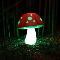 Modèle de champignon gonflable lumineux à LED personnalisé avec logo pour la publicité commerciale et la décoration d'événements en extérieur
