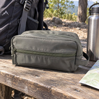 Trousse de Toilette Imperméable en Nylon Grande Capacité avec Fermeture Éclair pour Voyage d'Affaires et Salle de Sport