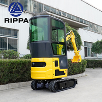 Livraison gratuite 0.8Ton Mini Excavator 1Ton 1.5T 1.8Ton Construction Machinery Small 0.9Ton Mini Digger Excavator
