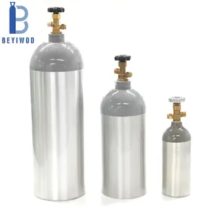 USA Standard 2,5 lbs 5lbs 10lbs 15lbs 20lbs Getränk CO2-Tank trinken Aluminium CO2-Gasflasche mit CGA320-Ventil