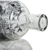 Jingbo-botella de vidrio personalizada, Ron en miniatura, botellas de ron únicas