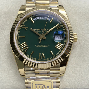 Montre mécanique de luxe de qualité supérieure 40 mm, usine PPM, acier 904L, mouvement 3255, 228238, poids 208 g, montre verte, modèle Président - Product Image 1