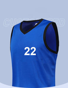 ชุดบาสเก็ตบอลตาข่ายขายส่งยอดนิยม ชุดฝึกซ้อมแบบกำหนดเอง แห้งเร็ว ระบายอากาศได้ดี เสื้อบาสเก็ตบอลชาย เสื้อบาสเก็ตบอลตัวบน - Product Image 1