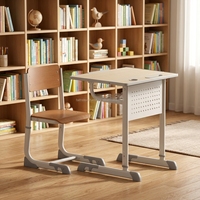 Bureau d'étude classique réglable et abordable pour étudiants, mobilier scolaire, vente chaude, directement des fabricants