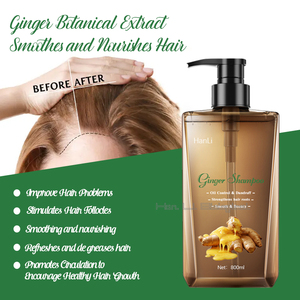 Champú de jengibre de calidad superior 800 ml Paquete familiar grande Cuidado general del cabello Nutre el cuero cabelludo Mantiene el cabello suave y manejable - Product Image 3