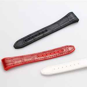 Bracelet de montre compatible avec Franck Muller V32 FM - Bracelet de remplacement en cuir avec bande en caoutchouc fluoré étanche - Product Image 6