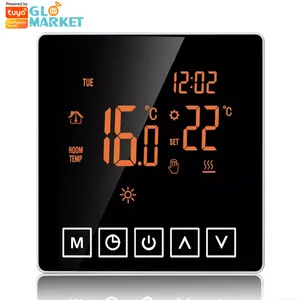 Glomarket Tuya Wifi akıllı termostat dokunmatik ekran 16A termostat sıcaklık kumandası ısıtma dijital programlanabilir ev için