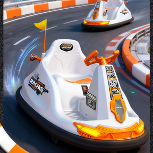 سيارة أطفال كهربائية كيدزون باور 12 مع تحكم عن بعد، بطارية 12 فولت، عجلات كهربائية، سيارة تصادم تعمل بالبطارية - Product Image 1