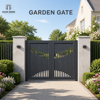 Portail de jardin de luxe en aluminium, écologique, résistant aux UV, sur mesure, thermolaqué, pour entrée de villa, sécurité renforcée, direct usine
