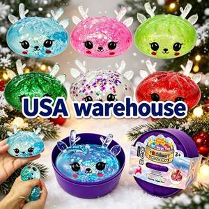 Lot de 72 jouets promotionnels en provenance de Chine : Jouet souple en forme de renne de Noël, garni de maltose et de paillettes, avec cuiseur vapeur - Product Image 3