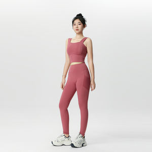 ชุดออกกำลังกายผู้หญิง แฟชั่นโยคะ ชุดออกกำลังกาย ชุดฟิตเนส ชุดกีฬา ยกกระชับสะโพก สำหรับผู้หญิง ชุดเสื้อชั้นในกีฬา - Product Image 2
