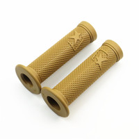Puños de Manillar de Motocicleta Retro, Antideslizantes, de Goma, con Diseño de Estrella, 7/8" 22mm, Universales, Vintage, para Cafe Racer, Motocicleta Personalizada