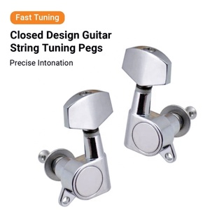Mécaniques de cordes pour guitare acoustique électrique Chrome 3L3R scellées - Product Image 6