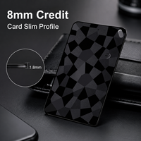 Kartu Pelacak GPS Pintar Sistem Ganda untuk Apple Find My dan Google Find My Device, Pencari Dompet Ultra Tipis Anti-Hilang