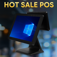 Système POS professionnel pour restaurant avec écran tactile 10 points de 15 pouces, processeur Intel Core I3/i5/i7, Windows