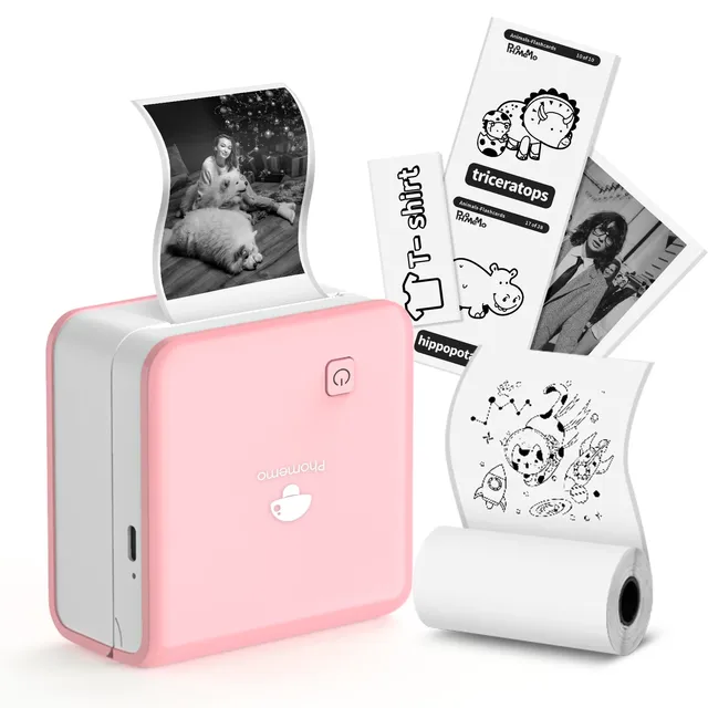 Phomemo M02 Pro BT Pocket Thermal Printer 300dpi IOS & Android Compatible for Photo Printing DIY Cards Travel Work & Study