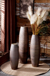 Vases rustiques modernes Grand vase en grès vieilli Poterie en <span class=keywords><strong>terre</strong></span> <span class=keywords><strong>cuite</strong></span> Grands vases décoratifs - Product Image 3