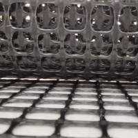 Géogrille en polypropylène, géogrille bidirectionnelle en PP, géogrille plastique biaxiale pour mur de soutènement