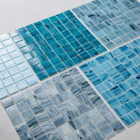 Carreaux de mosaïque en verre, autocollants muraux modernes à haute brillance, décorations murales intérieures, salon, salle de bain, cuisine, piscine