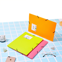 Dossiers en plastique Pp Document Transportant des Fichiers Dossier Sac Classeur Bouclé Bonne Qualité A4 Couleur Transparente