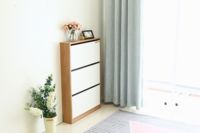 Étagère à chaussures en bois, meuble de salon, vendu avec 3 niveaux, 1 pièce