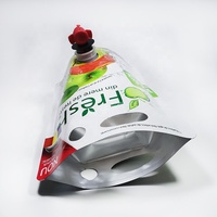 Sac d'emballage en plastique réutilisable, boissons, vin rouge, distributeur de jus de fruits, pochette avec bec avant, ml