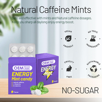 Pastilles énergétiques OEM, chewing-gum à la caféine avec vitamines B12, B6, L-théanine, suppléments nootropiques, pastilles énergétiques pour adultes