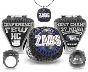 Anillo de Campeonato Personalizado con Incrustaciones de Cristal/Pedrería, Chapado en Oro Rosa, Forma de Corazón, para Fútbol y Voleibol - Product Image 2