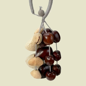 Wholesale Hand‑crafted Dried Fruit Shell <b>Wind</b> <b>Chime</b> Bohemian Car Hanging Decor Natural Handicraft Accessories - Product Image 1