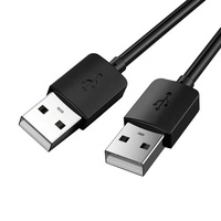 Kabel Data pengisi daya, kabel USB Tipe A ke A Multi fungsi, kepala ganda, kotak Hard Drive portabel, kabel koneksi Laptop