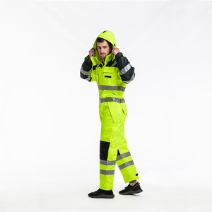 <span class=keywords><strong>Personnalisé</strong></span> <span class=keywords><strong>pas</strong></span> <span class=keywords><strong>cher</strong></span> 100 coton charbon Mine électricien congélateur uniforme vêtements <span class=keywords><strong>de</strong></span> <span class=keywords><strong>travail</strong></span> avec taille élastique haute réfléchissant - Product Image 3